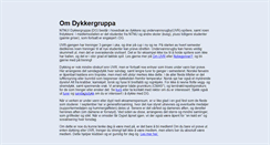 Desktop Screenshot of dykkergruppa.no