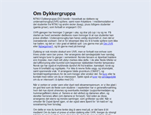 Tablet Screenshot of dykkergruppa.no